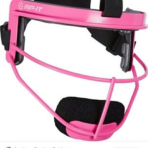 Pink Rip-it softball mask